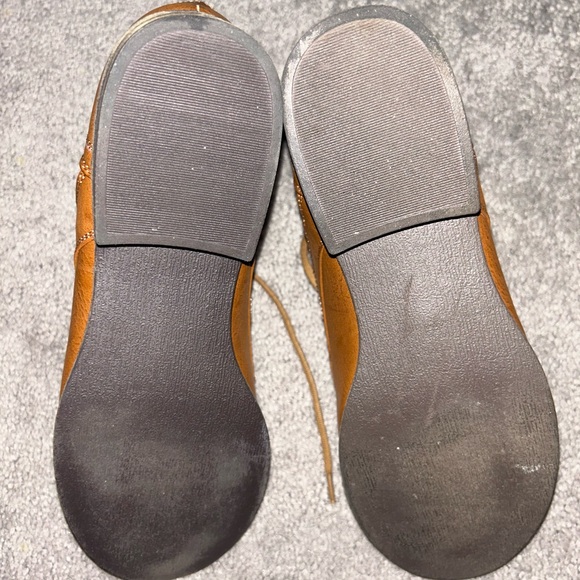 Madden Girl Brown and White Lace Up Boots - Picture 3 of 9